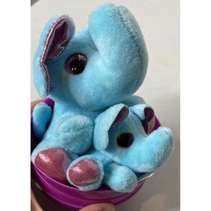 Surprizamals  2 Blue Baby Terry Plush  Elephants Half Ball Capsule Included